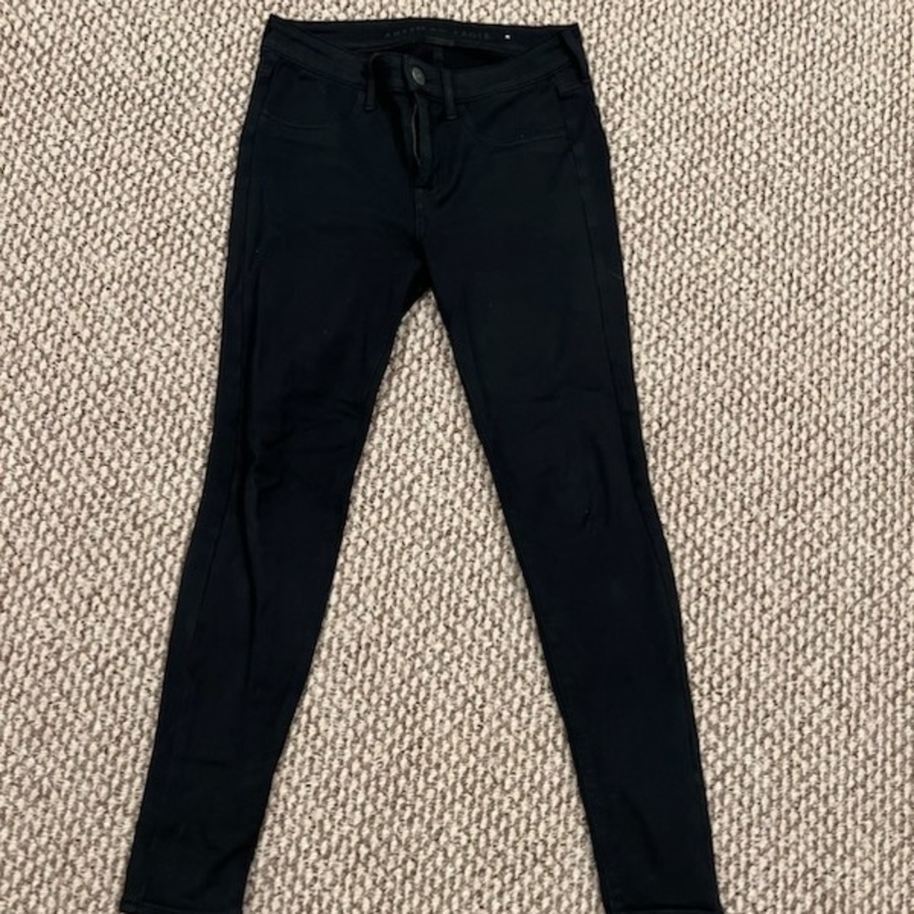 black american eagle jeggings